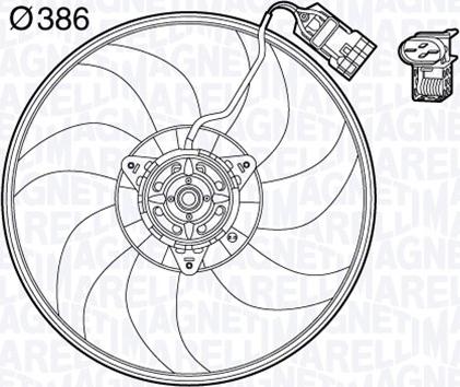 Magneti Marelli 069422570010 - Ventilators, Motora dzesēšanas sistēma ps1.lv