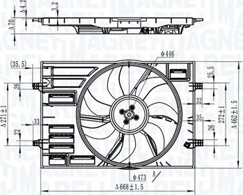 Magneti Marelli 069422828010 - Ventilators, Motora dzesēšanas sistēma ps1.lv