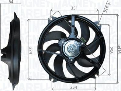 Magneti Marelli 069422745010 - Ventilators, Motora dzesēšanas sistēma ps1.lv