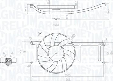 Magneti Marelli 069422715010 - Ventilators, Motora dzesēšanas sistēma ps1.lv