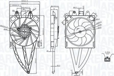 Magneti Marelli 069422716010 - Ventilators, Motora dzesēšanas sistēma ps1.lv