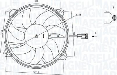 Magneti Marelli 069422720010 - Ventilators, Motora dzesēšanas sistēma ps1.lv