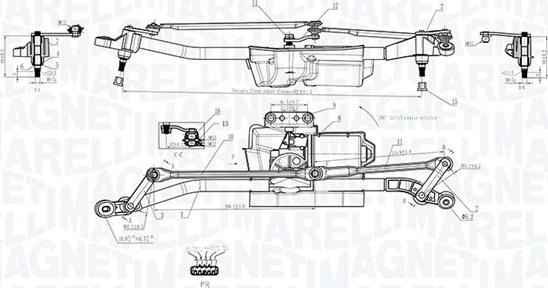 Magneti Marelli 064352403010 - Stiklu tīrīšanas sistēma ps1.lv