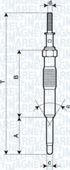 Magneti Marelli 060900440606 - Kvēlsvece ps1.lv