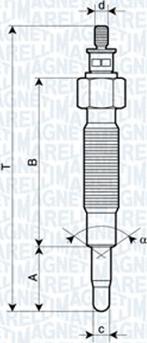 Magneti Marelli 062900037304 - Kvēlsvece ps1.lv