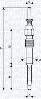 Magneti Marelli 060900460606 - Kvēlsvece ps1.lv