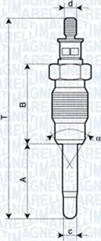 Magneti Marelli 062900016304 - Kvēlsvece ps1.lv