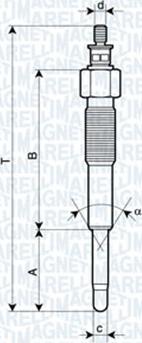 Magneti Marelli 060900470606 - Kvēlsvece ps1.lv