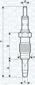 Magneti Marelli 062900011304 - Kvēlsvece ps1.lv