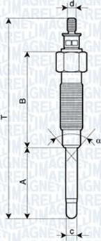 Magneti Marelli 060900550606 - Kvēlsvece ps1.lv