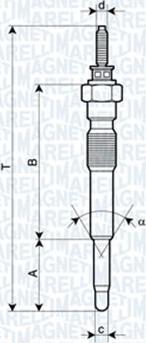 Magneti Marelli 062900068304 - Kvēlsvece ps1.lv