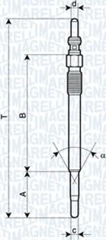 Magneti Marelli 060900640606 - Kvēlsvece ps1.lv