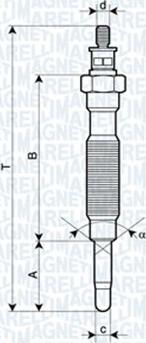 Magneti Marelli 060900050606 - Kvēlsvece ps1.lv