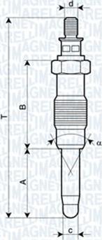 Magneti Marelli 062900010304 - Kvēlsvece ps1.lv