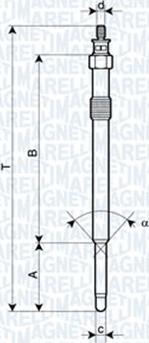 Magneti Marelli 062900024304 - Kvēlsvece ps1.lv