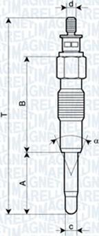 Magneti Marelli 062900040304 - Kvēlsvece ps1.lv