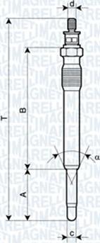 Magneti Marelli 062900001304 - Kvēlsvece ps1.lv