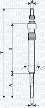 Magneti Marelli 060900800606 - Kvēlsvece ps1.lv