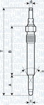 Magneti Marelli 060900300606 - Kvēlsvece ps1.lv