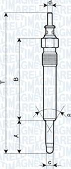 Magneti Marelli 062900004304 - Kvēlsvece ps1.lv