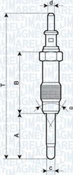 Magneti Marelli 060900330606 - Kvēlsvece ps1.lv