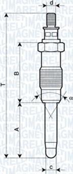 Magneti Marelli 060900320606 - Kvēlsvece ps1.lv