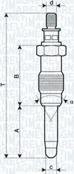 Magneti Marelli 060900370606 - Kvēlsvece ps1.lv