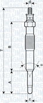 Magneti Marelli 062900017304 - Kvēlsvece ps1.lv