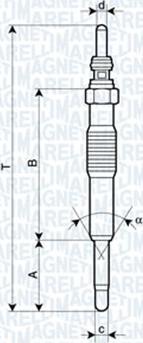 Magneti Marelli 062900027304 - Kvēlsvece ps1.lv