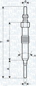 Magneti Marelli 060900780606 - Kvēlsvece ps1.lv