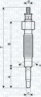 Magneti Marelli 060900770606 - Kvēlsvece ps1.lv