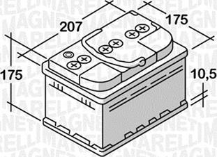 Magneti Marelli 068044042030 - Startera akumulatoru baterija ps1.lv