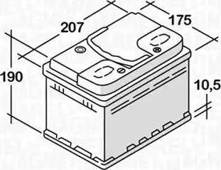 Magneti Marelli 068045036010 - Startera akumulatoru baterija ps1.lv