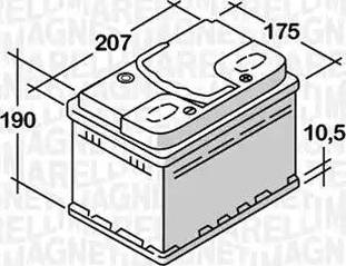 Magneti Marelli 068050045010 - Startera akumulatoru baterija ps1.lv