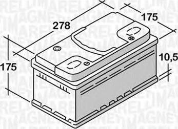 Magneti Marelli 068065054030 - Startera akumulatoru baterija ps1.lv