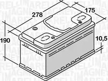 Magneti Marelli 068074068010 - Startera akumulatoru baterija ps1.lv