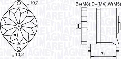 Magneti Marelli 063534681240 - Ģenerators ps1.lv