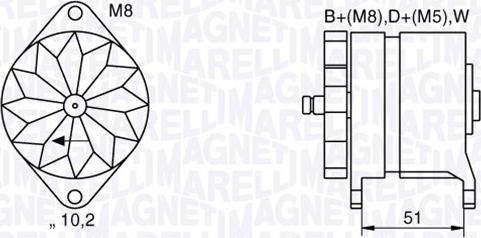 Magneti Marelli 063534882060 - Ģenerators ps1.lv