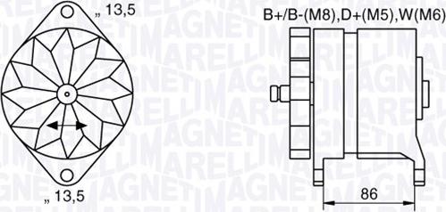 Magneti Marelli 063536895380 - Ģenerators ps1.lv