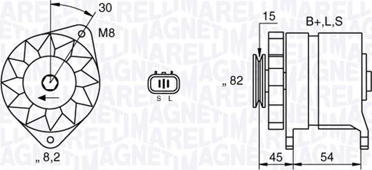 Magneti Marelli 063532605010 - Ģenerators ps1.lv