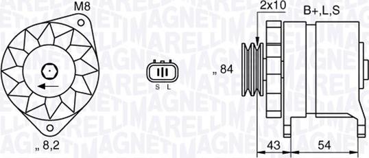 Magneti Marelli 063532625010 - Ģenerators ps1.lv