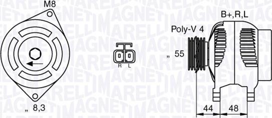 Magneti Marelli 063532628010 - Ģenerators ps1.lv