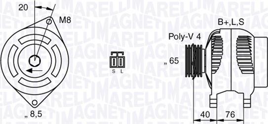 Magneti Marelli 063532623010 - Ģenerators ps1.lv