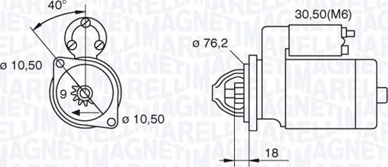 Magneti Marelli 063521074300 - Starteris ps1.lv