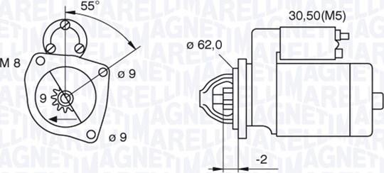 Magneti Marelli 063521120410 - Starteris ps1.lv