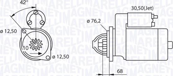 Magneti Marelli 063521250480 - Starteris ps1.lv