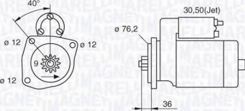 Magneti Marelli 063521250350 - Starteris ps1.lv