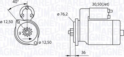 Magneti Marelli 063521210280 - Starteris ps1.lv