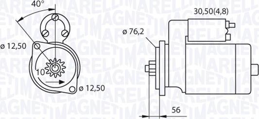 Magneti Marelli 063521230180 - Starteris ps1.lv