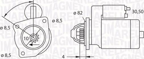 Magneti Marelli 063523625010 - Starteris ps1.lv